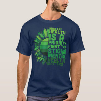 Camiseta Saúde mental Girassol