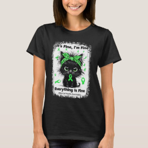 Camiseta Saúde Mental Guerreiro Consciência Preta Cérebro d