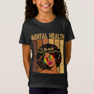Camiseta Saúde Mental História Negra Afro-Americana