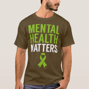 Camiseta Saúde mental Homens Mulheres Crianças Saúde Mental