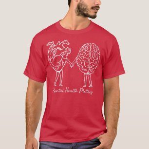 Camiseta Saúde Mental Importa Cérebro Psicólogo Terapia S