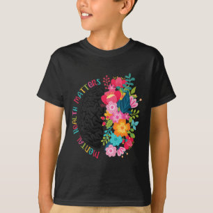 Camiseta Saúde Mental Importa Dar Doença Cerebral Humana Aw