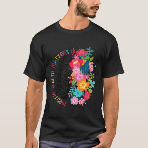 Camiseta Saúde Mental Importa Dar Doença Cerebral Humana Aw