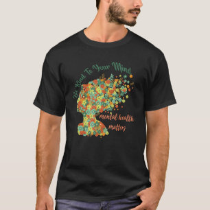 Camiseta Saúde Mental Importa Doença Cerebral Humana Awaren