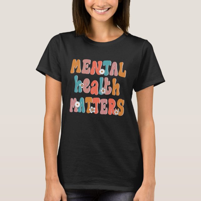 Camiseta Saúde Mental Importa Roupa Trendível (Frente)