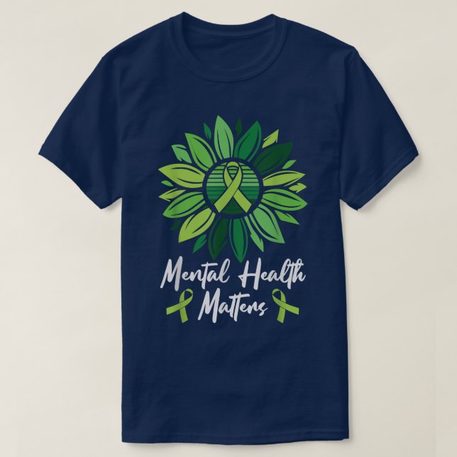 Camiseta Saúde Mental Meteorologia Sunflower Mental Health  (Frente do Design)