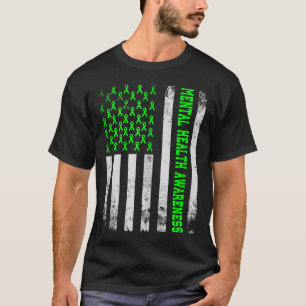 Camiseta Saúde Mental S.A. Bandeira Americana Saúde Mental