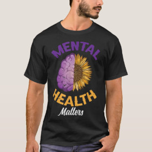 Camiseta Saúde mental S _ Consciência da saúde mental