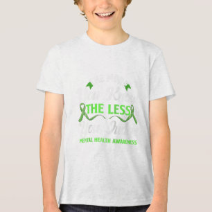 Camiseta Saúde mental Sensibilização Fita Design Psiquiátri