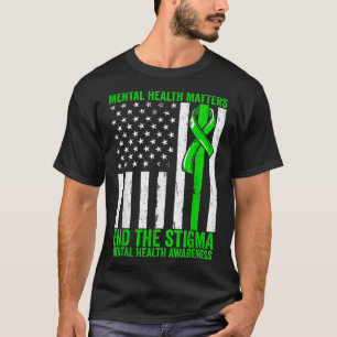 Camiseta Saúde Mental Sensibilização Para A Saúde Mental Põ