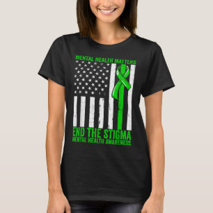Camiseta Saúde Mental Sensibilização Para A Saúde Mental Põ