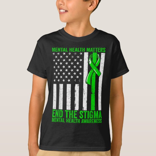 Camiseta Saúde Mental Sensibilização Para A Saúde Mental Põ (Frente)