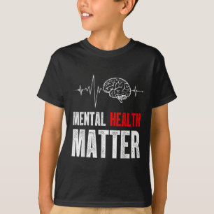 Camiseta Saúde Mental Sensibilização para o problema do cér