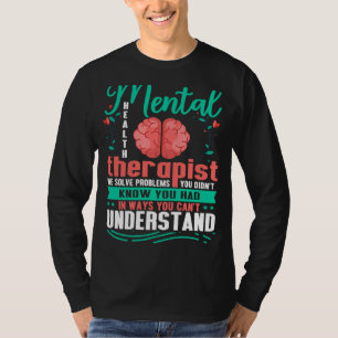 Camiseta Saúde mental Sensibilização Terapêutica de Saúde M
