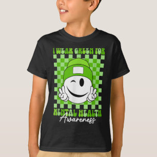 Camiseta Saúde Mental Visto Saúde Mental Verde Awarene