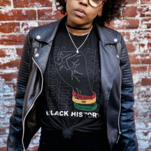 Camiseta Saúde negra e bem-estar História negra Mês