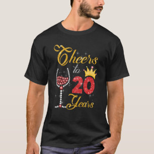 Camiseta Saúde para 20 anos 2003 Diamante de Vinho de Anive