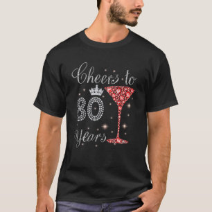 Camiseta Saúde Para 80 Anos 50º Aniversário Rainha Mãe Avó