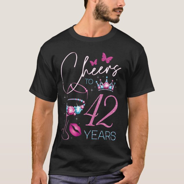 Camiseta Saúde para a 42 anos de idade 42ª mulher Festa de  (Frente)