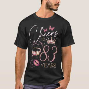 Camiseta Saúde para a 83 anos de idade, 83ª mulher Festa de