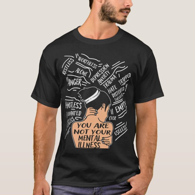 Camiseta Saúde Para As Mulheres Você Não É Sua Doença Menta (Frente)