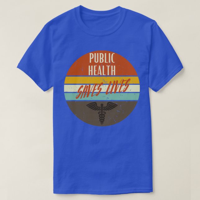 Camiseta saúde pública salva a vida (Frente do Design)