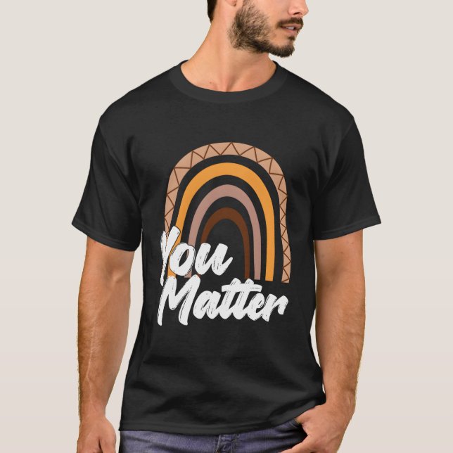 Camiseta Saúde que você importa Professor Arco-Íris bondade (Frente)