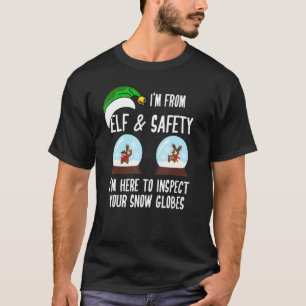 Camiseta Saúde & Segurança H&s  Elfo de Natal & Segurança B
