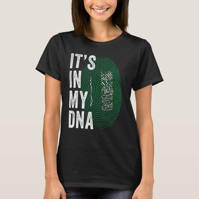 Camiseta Saudi Arabia It's In My DNA Saudi Fingerprint Saud (Frente)
