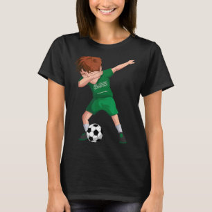 Camiseta Saudi Dabbing Soccer Boy Arábia Saudita - Bandeira