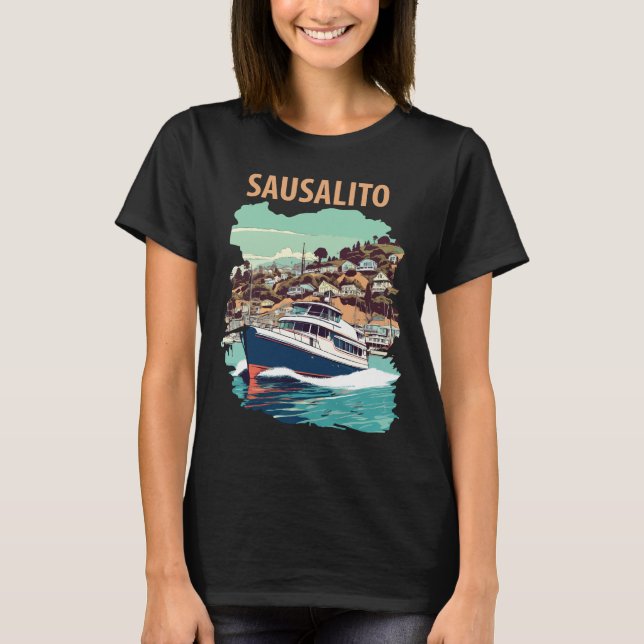 Camiseta Sausalito, Califórnia (Frente)