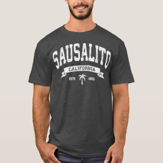 Camiseta Sausalito California CA Distestida Vintage