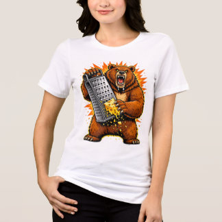 Camiseta Savage Bear Grating Cheese | Funny Aggressive Anim