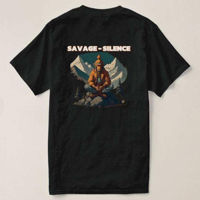 Camiseta Savage Silence (Verso do Design)
