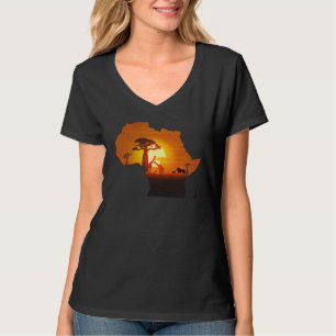 Camiseta Savana Africana Continente Leão Rei Africano Berço