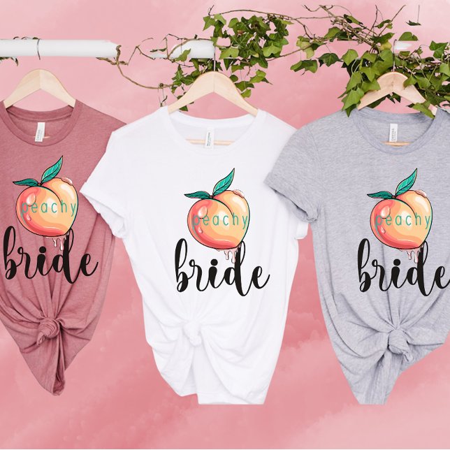 Camiseta Savannah Bachelorette-Bridal Party-Peachy Bride (Criador carregado)