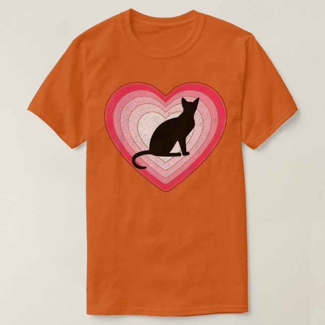 Camiseta Savannah Cat Heart Dia de os namorados Amantes Kit (Frente do Design)
