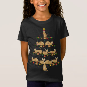 Camiseta Savannah Cat Xmas Tree Gift Santa Hat Savannah Cat