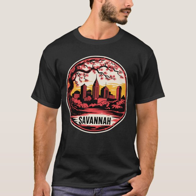 Camiseta Savannah Cidade Geórgia EUA (Frente)
