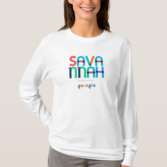 Camiseta Savannah Georgia Meio século, (Frente)