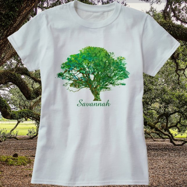 Camiseta Savannah Georgia Tree (Criador carregado)