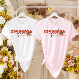 Camiseta Savannah Squad Peach Bridesmaid Retro Bachelorette