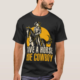 Camiseta Save A Horse Ride Cowboy Funny Retro Design 