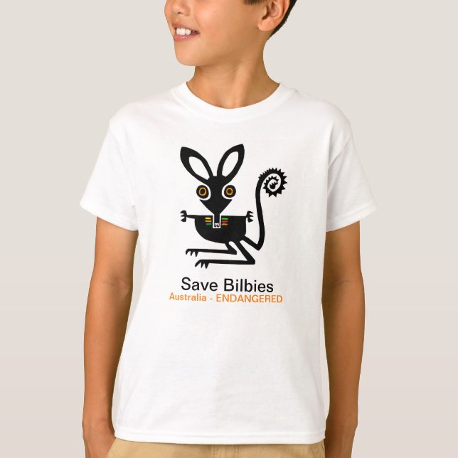 Camiseta Save BILBIES - Austrália - Imagem animal - (Frente)