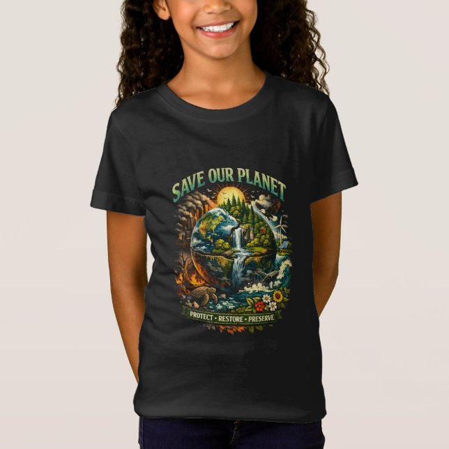 Camiseta Save Our Planet (Frente)