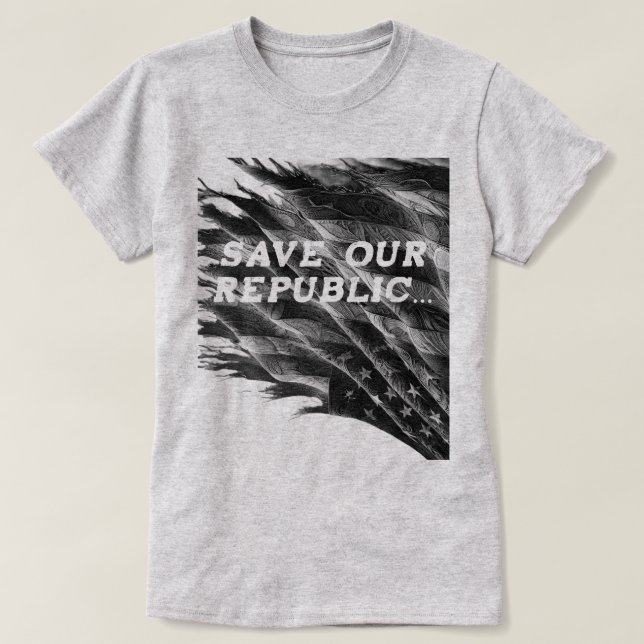 Camiseta Save The American Republic (Frente do Design)