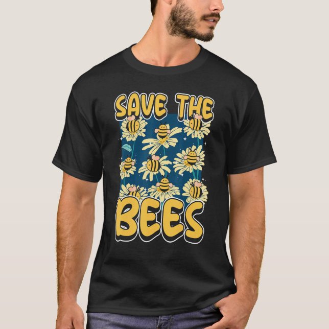 Camiseta Save the bees Beekeeper cute honey bee costume 9 (Frente)