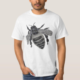 Camiseta Save the Bees: Realistic Hand-Drawn Honey Bee Art