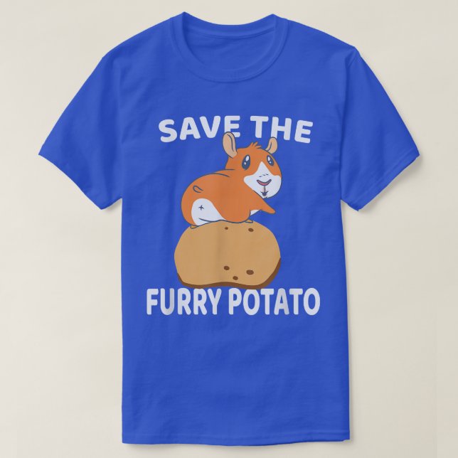 Camiseta Save The Furry Potato  Guinea Pig  (Frente do Design)
