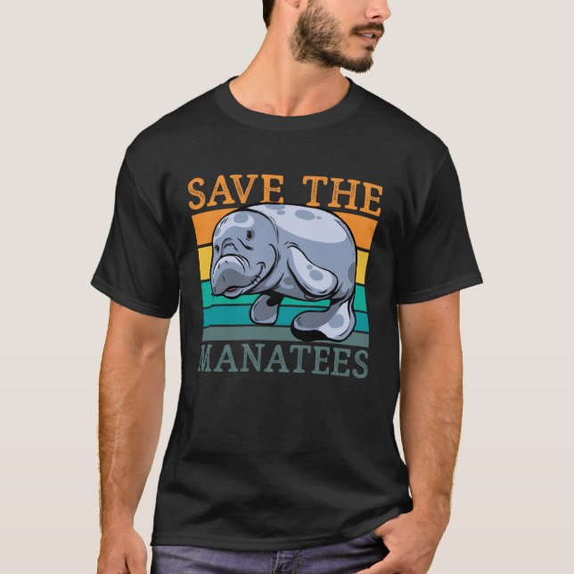 Camiseta Save The Manatees Sea Cow Trichechidae Manatees Re (Frente)